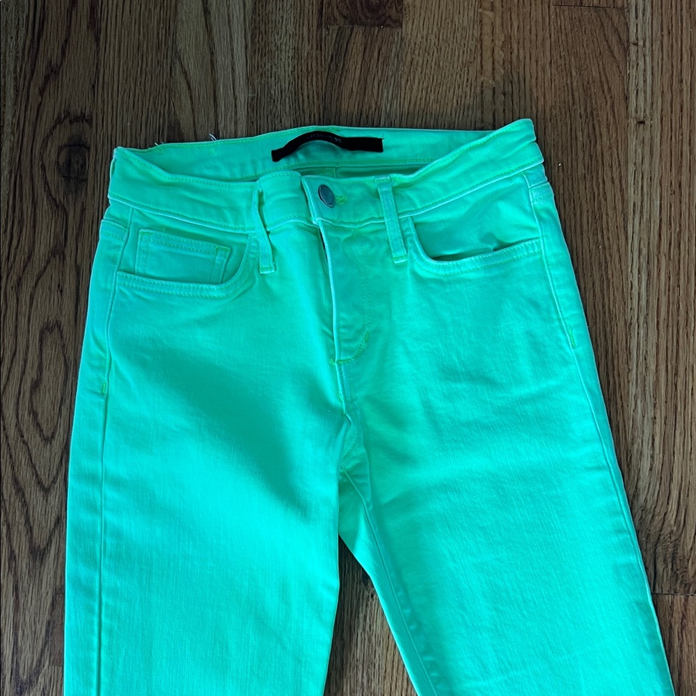 Joe's Jeans High Rise in Bright Green